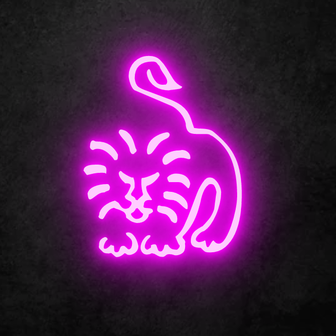 Leo neon sign- Happy birthday led with patterns for party decoration